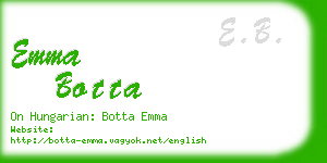 emma botta business card
